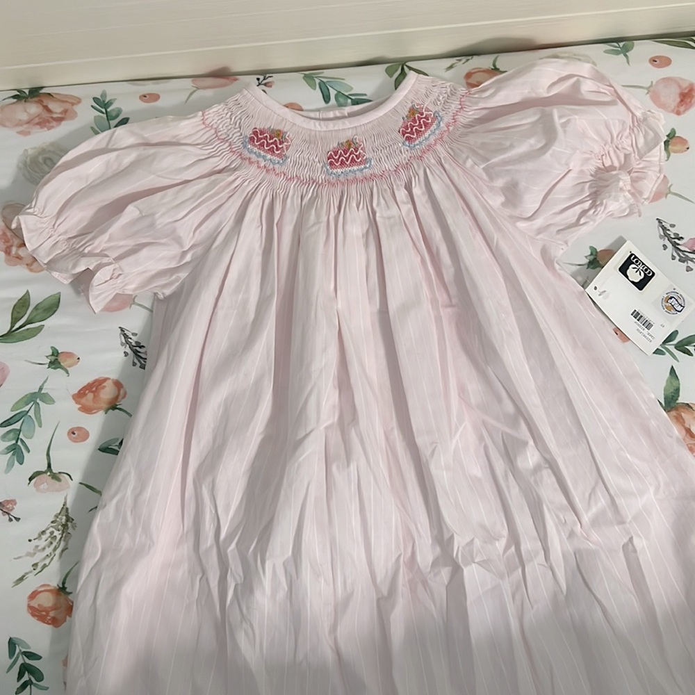 New with tags Smocked birthday dress